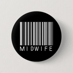 BAR MIDWIFE DARK RONDE BUTTON 5,7 CM