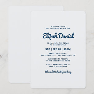 Bar Mitswa Modern en eenvoudig Kaart