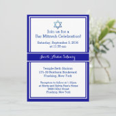 Bar Mitswa Uitnodiging (Staand voorkant)