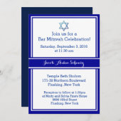 Bar Mitswa Uitnodiging (Voorkant / Achterkant)