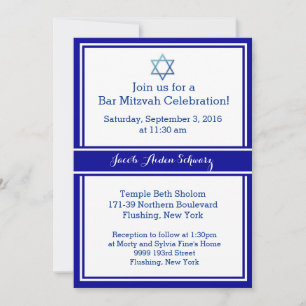 Bar Mitswa Uitnodiging