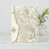 Bar Mitzvah Ancienne carte Tribus d'Israël (Debout devant)