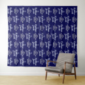Bar Mitzvah Backdrop Stap en Herhaal Banner Wandkleed (In Situ (horizontaal))