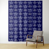 Bar Mitzvah Backdrop Stap en Herhaal Banner Wandkleed (In situ)