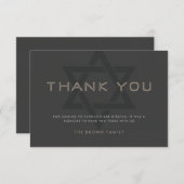 Bar Mitzvah Bedankkaart (Voorkant / Achterkant)