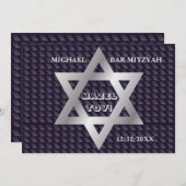 Bar Mitzvah Birthday Modern Pattern Kaart (Voorkant / Achterkant)