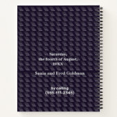 Bar Mitzvah Birthday Modern Pattern Notitieboek (Achterkant)