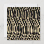 Bar Mitzvah Black en Gold Prayer Shawl Uitnodiging (Achterkant)