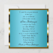 Bar Mitzvah Blue-ceremonie Kaart (Voorkant)