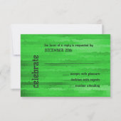Bar Mitzvah Bright Green Techno Streaks Kaart (Voorkant)