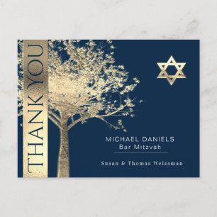 Bar Mitzvah Dank u Briefkaart
