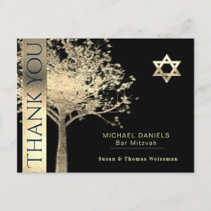 Bar Mitzvah Dank u Briefkaart