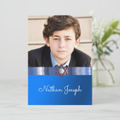 Bar Mitzvah, Davidster, Persoonlijk Kaart (Staand voorkant)