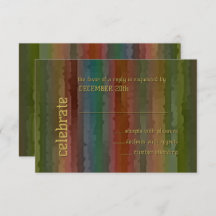 Bar Mitzvah Earth Tone Streaks RSVP