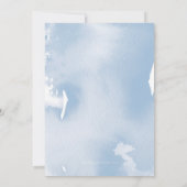BAR MITZVAH élégant bleu pâle invitation (Dos)