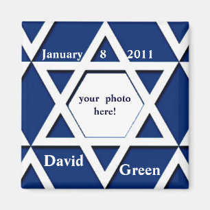 Bar Mitzvah Foto slaat de datum op Magneet