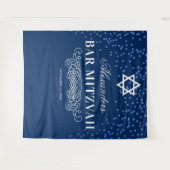 Bar Mitzvah-fotobackdrop Wandkleed (Voorkant (horizontaal))