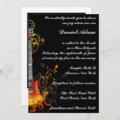 Bar Mitzvah Guitar Invitation Kaart (Voorkant / Achterkant)
