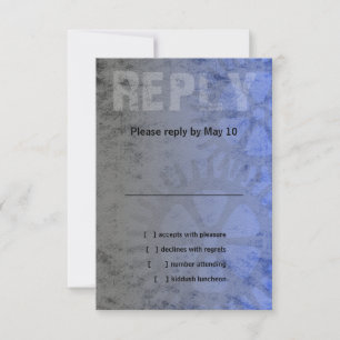 Bar Mitzvah Industrial Grunge RSVP