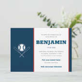 Bar Mitzvah Invitation Jouons au baseball (Debout devant)