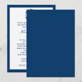 Bar Mitzvah Invitation Noah Star van David Hebrew Kaart (Voorkant / Achterkant)