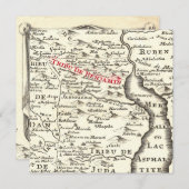 Bar Mitzvah Invitation pour un garçon nommé Benjam (Devant / Derrière)