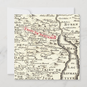 Bar Mitzvah Invitation pour un garçon nommé Benjam