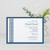 Bar Mitzvah Invitation Star David TEXTURED Tan (Debout devant)