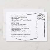 Bar Mitzvah Invitation Torah Scroll (Devant)