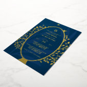 Bar Mitzvah Invitation VÉRITABLE FOIL Arbre de Vie (Rotation)