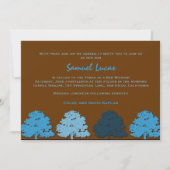 Bar Mitzvah Invitations Samuel Lucas Blue Trees (Devant)