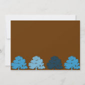 Bar Mitzvah Invitations Samuel Lucas Blue Trees (Dos)