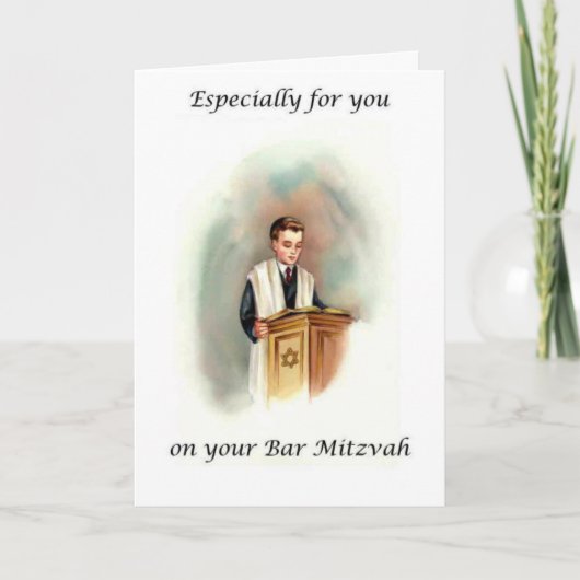 Bar Mitzvah Kaart (Voorkant)