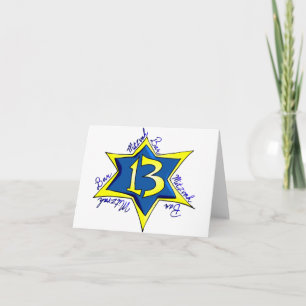 Bar MItzvah Kaart