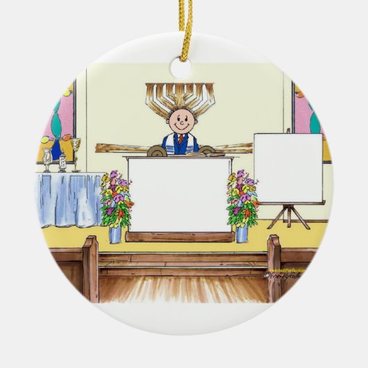 Bar Mitzvah Keramisch Ornament (Voorkant)