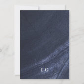 Bar Mitzvah Modern Monogram Goud Lijst Kaart (Achterkant)