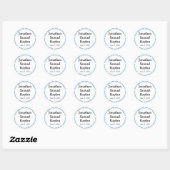 Bar Mitzvah monogram verzegeling sticker (Vel)