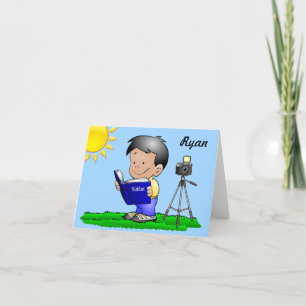 Bar Mitzvah Note-kaarten of Bar Mitzvah-uitnodigin Notitiekaartje