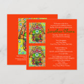 Bar Mitzvah - Pear Orchard Hamsa Kaart (Voorkant / Achterkant)