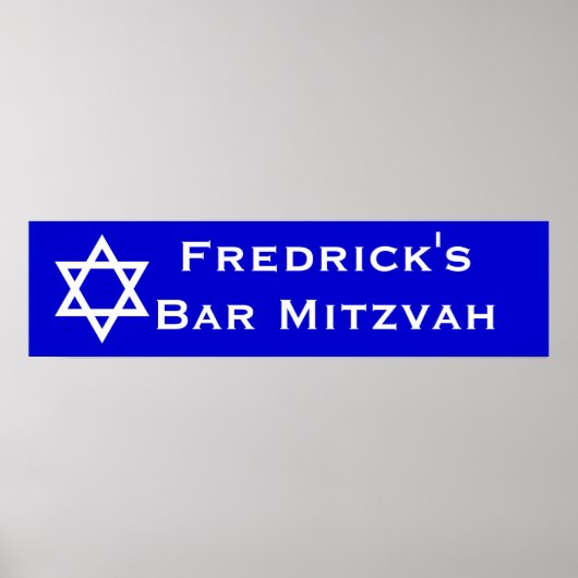 Bar Mitzvah Poster (Voorkant)