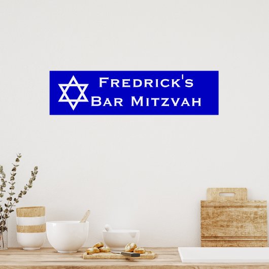 Bar Mitzvah Poster (Keuken)