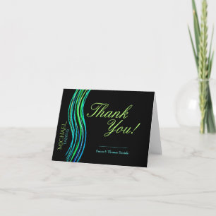 Bar Mitzvah Prayer Shawl Neon Green bedankt