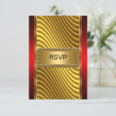 Bar Mitzvah réponse Gold et Rouge (Debout devant)