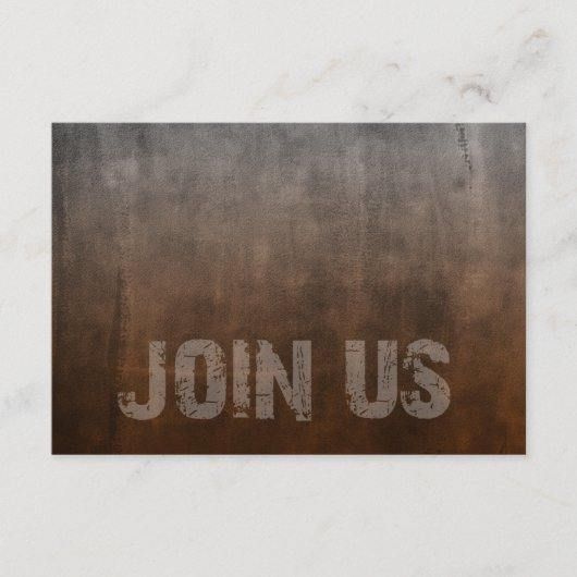 Bar Mitzvah Rugged Fade Rust RSVP-kaart RSVP Kaartje (Voorkant)