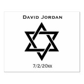 Bar Mitzvah Star of David stempel (Afrduk)