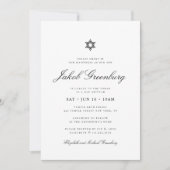 Bar Mitzvah Star van David Minimalist Modern Kaart (Voorkant)