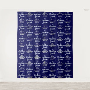 Bar Mitzvah Step en Repeat Achtergrond Wandkleed