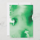BAR MITZVAH ster moderne kelly groene waterverf GU Kaart (Achterkant)