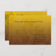 Bar Mitzvah Stylish Yellow Star van David Ombre