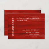 Bar Mitzvah Techno Streaks RSVP Kaartje (Voorkant / Achterkant)